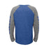 Youth Outerstuff Pistons Fadeaway Long Sleeve T-Shirt in Blue and Gray - Back View