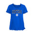 Girls New Era Pistons T-Shirt in Blue - Front View