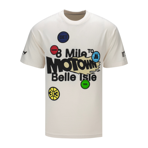 Pistons x Motown 8 Mile To Belle Isle Cream T-Shirt