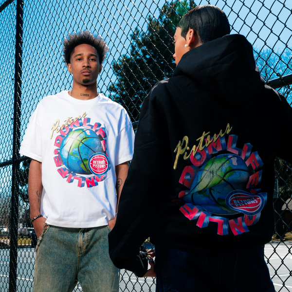 Models Wearing Detroit Pistons Big Sean Detroit World Tour T-Shirt and Hoodie