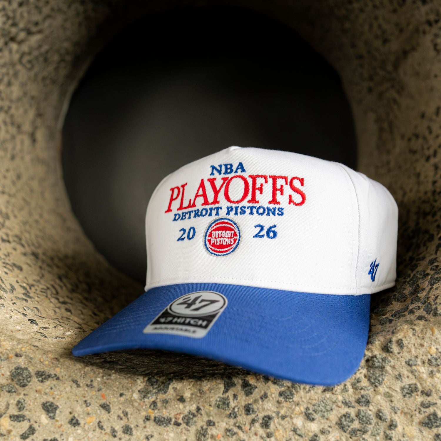 Detroit Pistons Playoffs '26 47 Brand Hat - Front View