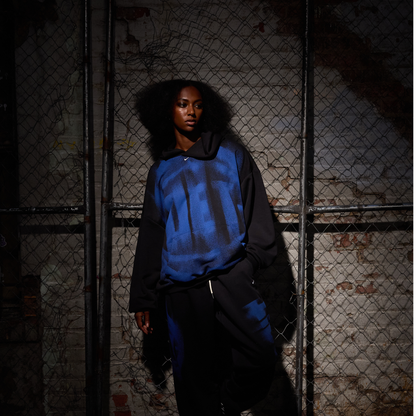 Detroit Pistons Nike 2026 Standard Issue Icon Practice Hoodie in Black - Front View