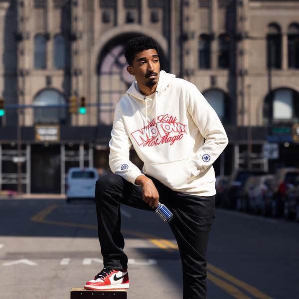 Pistons x Motown All City Hot Magic Cream Hoodie