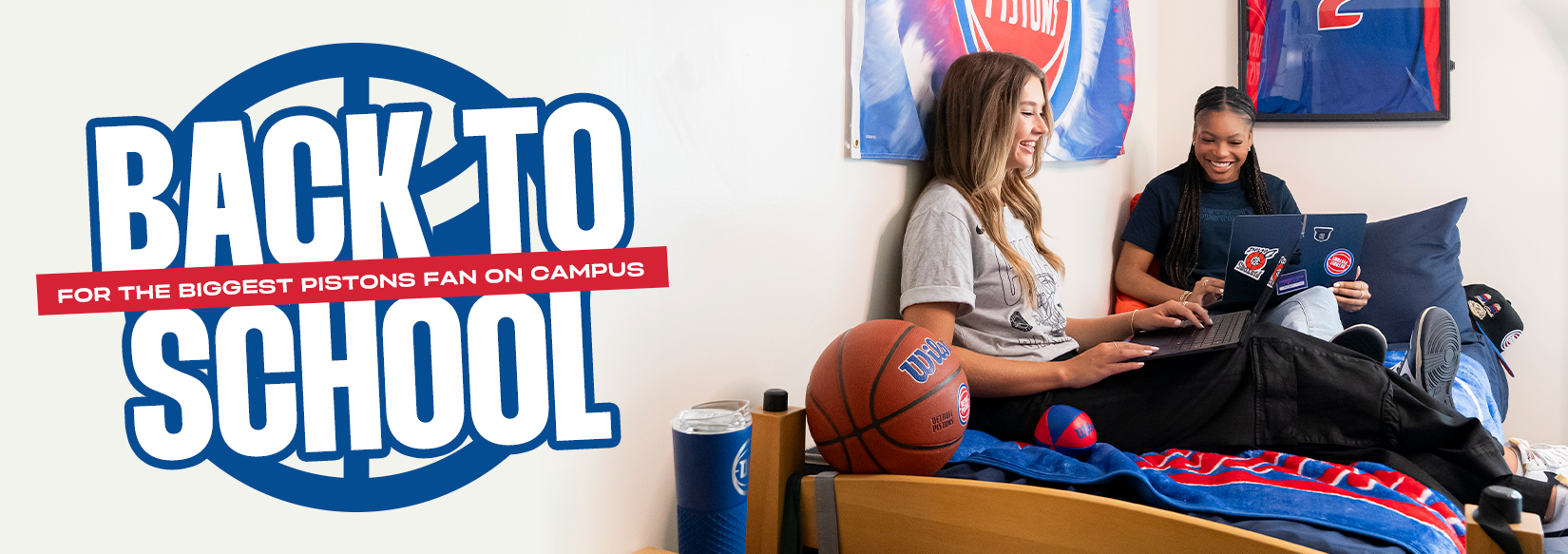 BACK TO SCHOOL FOR THE BIGGEST PISTONS FAN ON CAMPUS | SHOP NOW