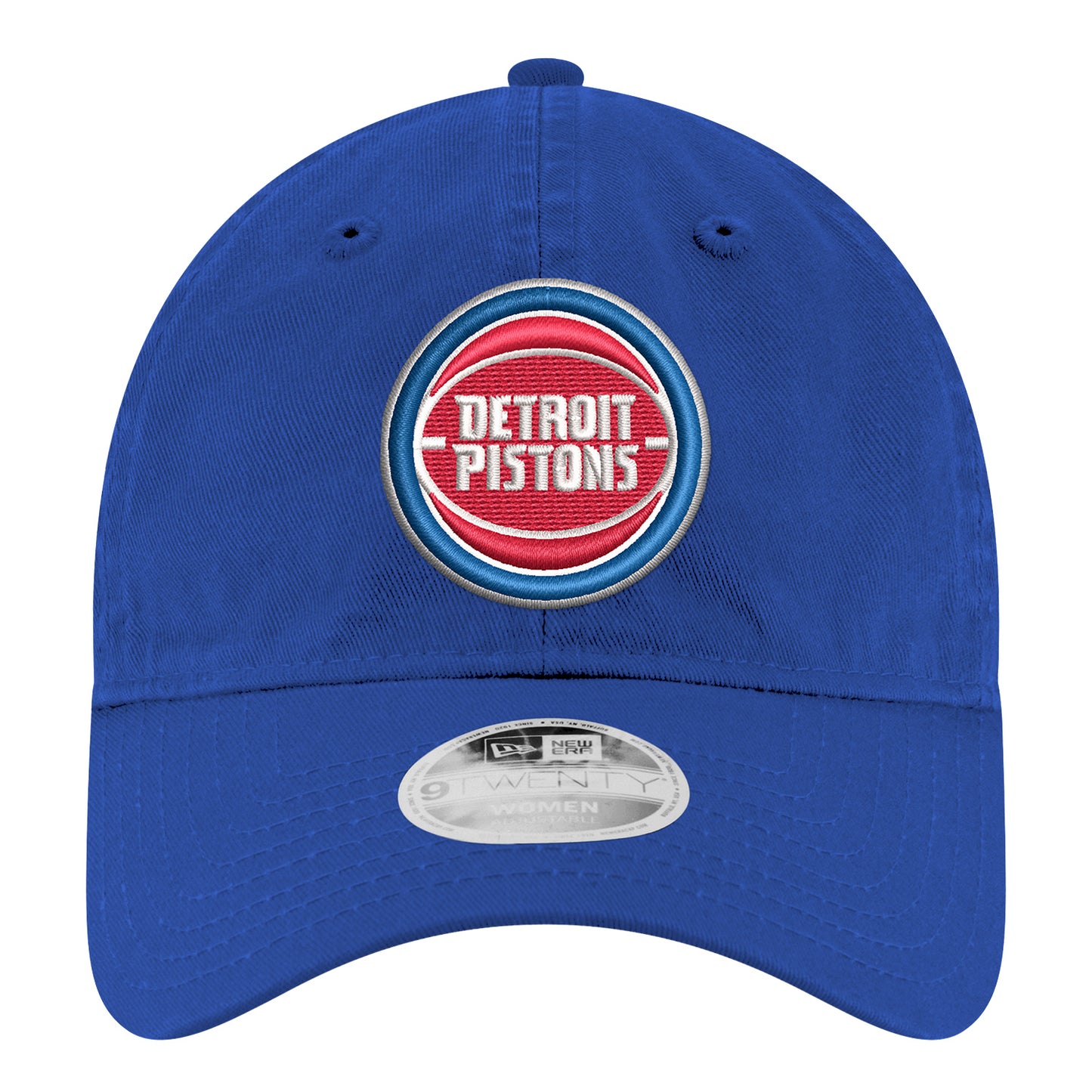 Ladies Detroit Pistons New Era Core 920 Adjustable Hat in Blue - Front View