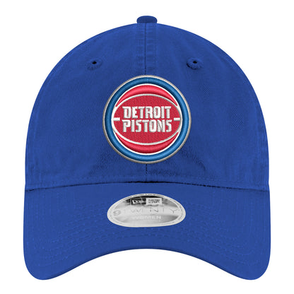 Ladies Detroit Pistons New Era Core 920 Adjustable Hat in Blue - Front View