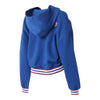 Ladies Detroit Pistons 47 Brand Lace Up Hooded Sweatshirt
