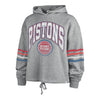 Ladies Detroit Pistons 47 Brand Bennett Hooded Sweatshirt