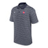 Detroit Pistons Nike Victory Striped Polo in Navy - Front View