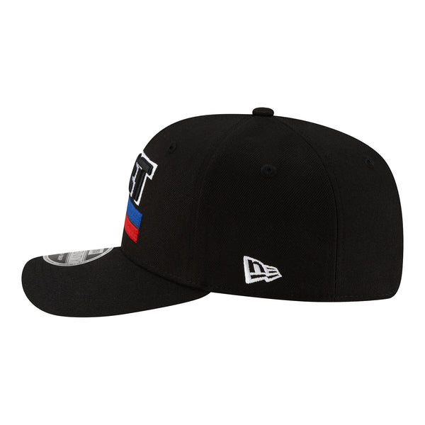 Detroit Pistons New Era Statement 970SS Snapback in Black - Left View