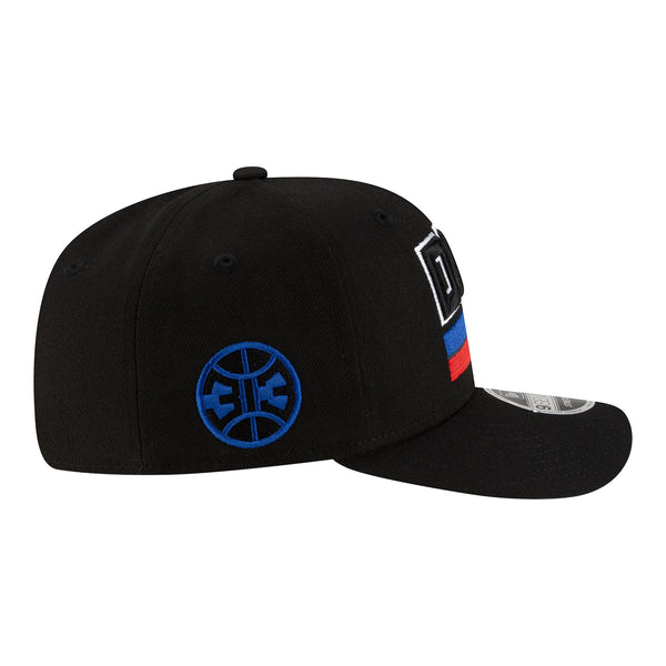 Detroit Pistons New Era Statement 970SS Snapback in Black - Right Side View