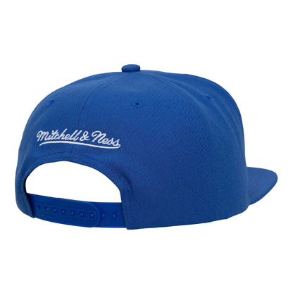 Detroit Pistons Mitchell & Ness Head Coach Snapback in Blue - Back View