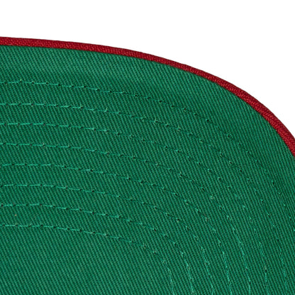 Detroit Pistons Mitchell & Ness Legendary Hardwood Classic Snapback in Blue - Underbrim View