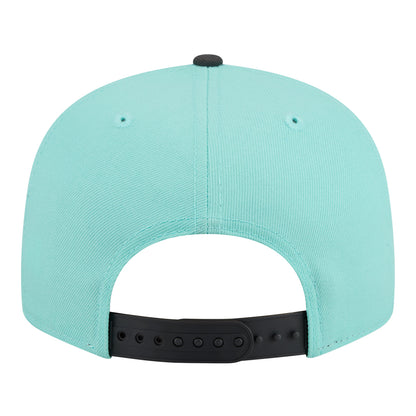 Detroit Pistons New Era Color Pack Mint 950 Snapback in Blue - Back View