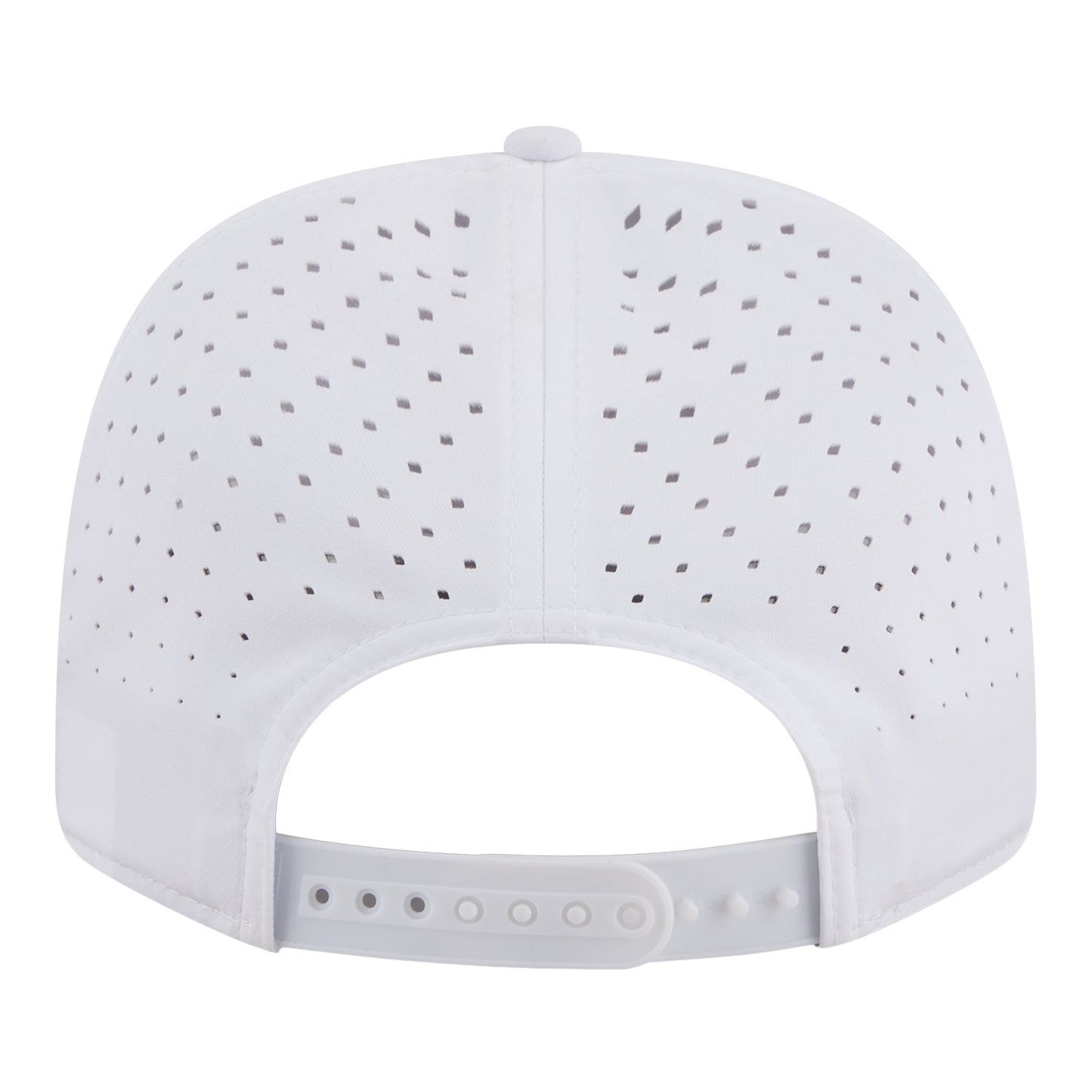 Detroit Pistons New Era Sport Rope 970SS Snapback in White - Back View