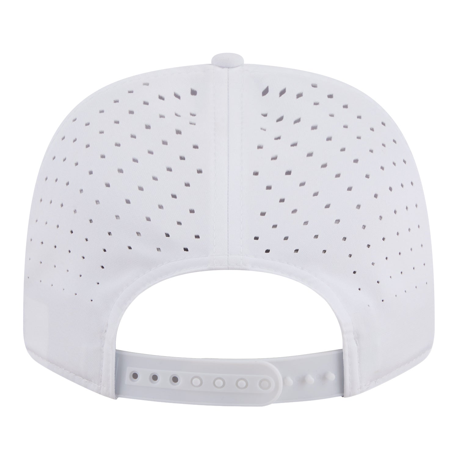 Detroit Pistons New Era Sport Rope 970SS Snapback in White - Back View