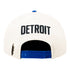 Detroit Pistons Pro Standard Modern Originals Snapback in White and Blue - Back View