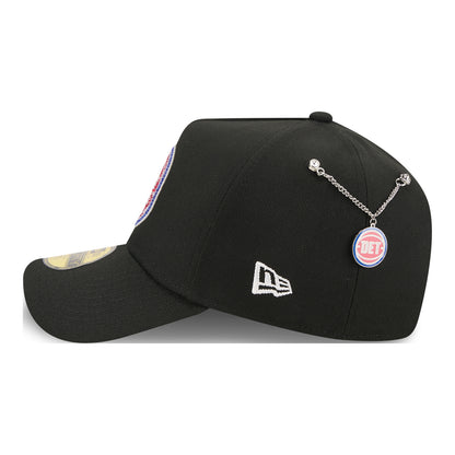 Detroit Pistons New Era 2026 NBA Draft 5940AF Fitted Hat in Black - Left Side View