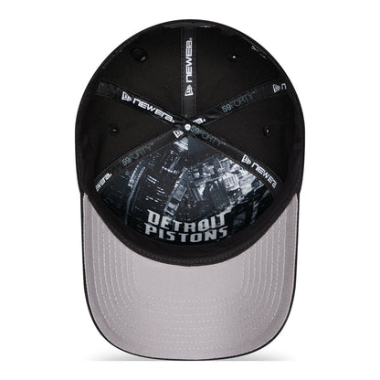 Detroit Pistons New Era 2026 NBA Draft 5940AF Fitted Hat in Black - Interior View