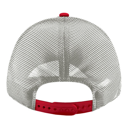 Detroit Pistons New Era 940AF Trucker Snapback in Red - Back View