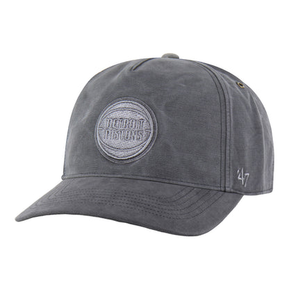 Detroit Pistons 47 Brand x Carhartt Washed Trucker Hat in Grey - Front Left View