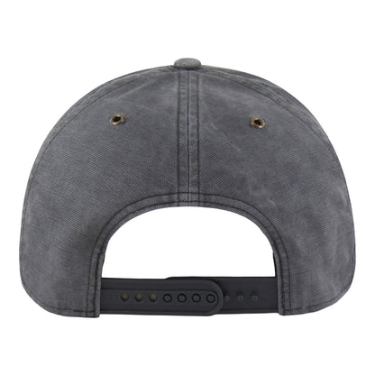 Detroit Pistons 47 Brand x Carhartt Washed Trucker Hat in Grey - Back View