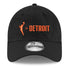 DETROIT x WNBA Expansion New Era 920 Hat in Black - Front View