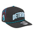 2025-26 City Edition Detroit Pistons New Era Golfer Snapback in Black - Front Right View