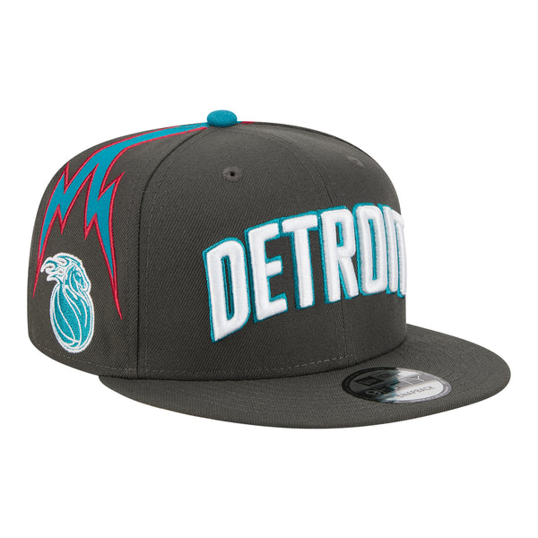 2025-26 City Edition Detroit Pistons New Era 950 Snapback in Grey - Front Right View