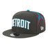 2025-26 City Edition Detroit Pistons New Era 950 Snapback in Grey - Front Left View