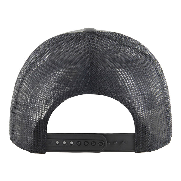 2025-26 City Edition Detroit Pistons 47 Brand Trucker Hat in Black - Back View