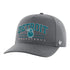 2025-26 City Edition Detroit Pistons 47 Brand Roscoe Hitch Hat in Grey - Front Left View