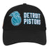2025-26 City Edition Detroit Pistons Pro Standard Pro Pinch Snapback in Black - Front View