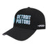 2025-26 City Edition Detroit Pistons Pro Standard Pro Pinch Snapback in Black - Front left View