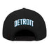 2025-26 City Edition Detroit Pistons Pro Standard Pro Pinch Snapback in Black - Back View