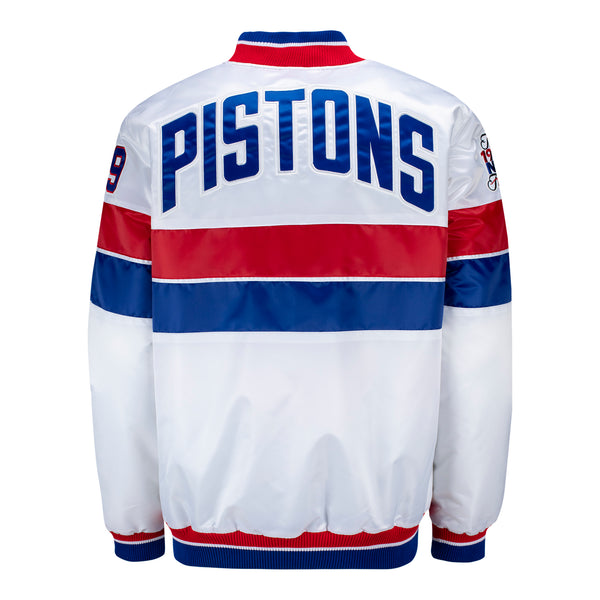 Detroit Pistons White GIII Jacket
