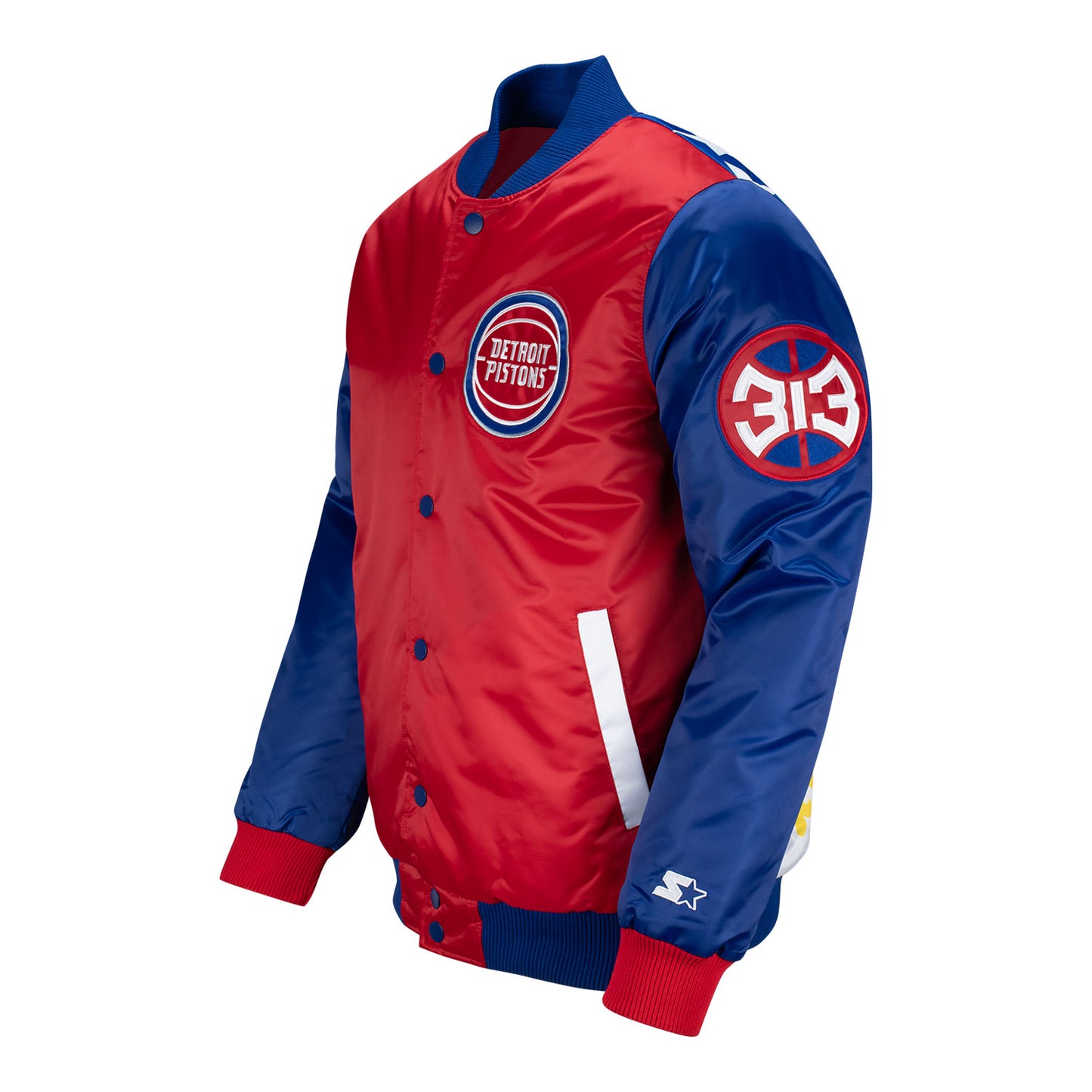 Detroit Pistons 313 Day TY Mopkins Starter Jacket