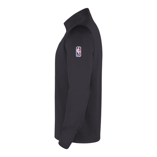 2025-26 City Edition Detroit Pistons Nike Authentic 1/4 Zip Jacket in Black - Side View