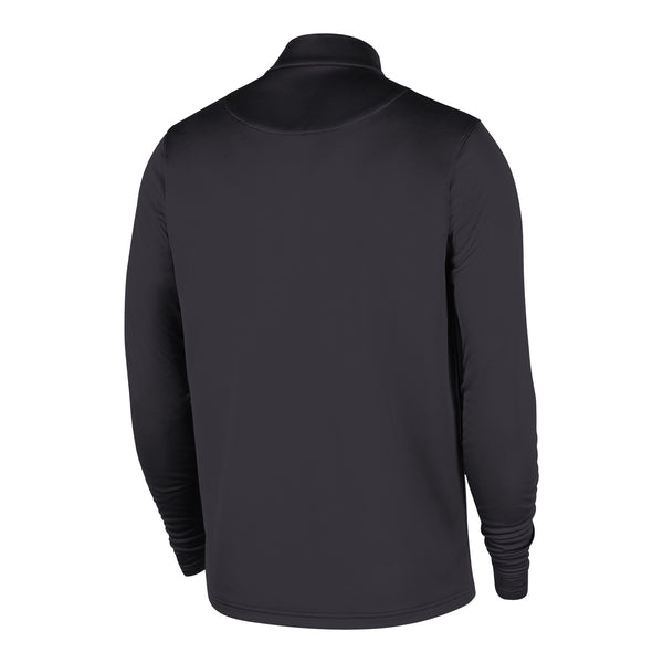 2025-26 City Edition Detroit Pistons Nike Authentic 1/4 Zip Jacket in Black - Back View