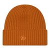 Detroit Pistons New Era Color Pack Knit in Brown - Back View