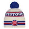 Detroit Pistons New Era Classic Team Knit in White - Front View