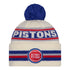 Detroit Pistons New Era Classic Team Knit in White - Front View
