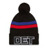 Detroit Pistons New Era Statement Knit in Black - Front View