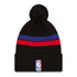 Detroit Pistons New Era Statement Knit in Black - Back View