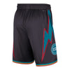 2025-26 City Edition Detroit Pistons Nike Swingman Shorts in Black - Back View