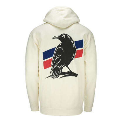 Mitchell & Ness Two18 Pistons Hoodie In White - Back View