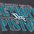 Detroit Pistons Mitchell & Ness HWC Vintage Crewneck in Black - Front Graphic View