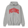 Detroit Pistons Fear of God Essentials 90's Hoodie in Grey - Front View