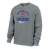 Motor City Cruise Nike Club Fleece Crewneck Sweatshirt in Grey - Front View
