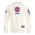 Detroit Pistons Pro Standard Modern Originals Crewneck Sweatshirt in White - Front View